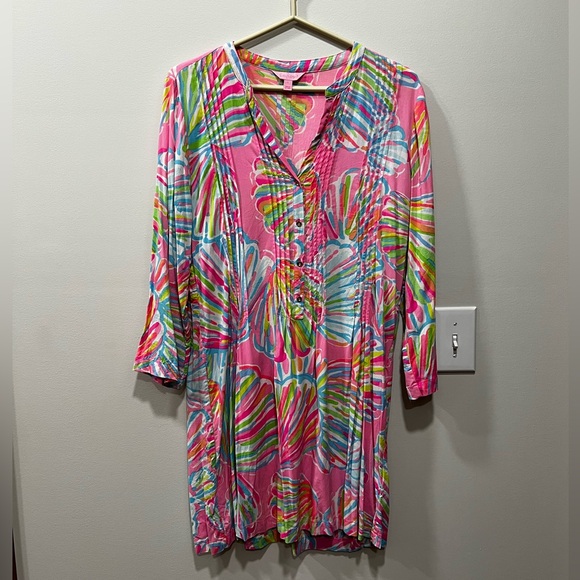 Lilly Pulitzer Colorful Print Dress / Cover-up - Picture 1 of 4